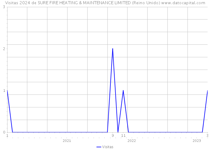 Visitas 2024 de SURE FIRE HEATING & MAINTENANCE LIMITED (Reino Unido) 