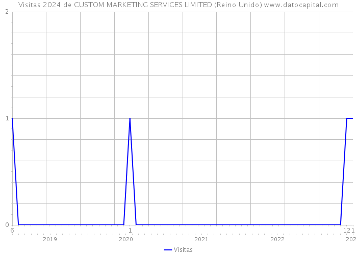 Visitas 2024 de CUSTOM MARKETING SERVICES LIMITED (Reino Unido) 