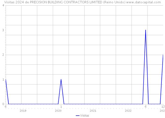 Visitas 2024 de PRECISION BUILDING CONTRACTORS LIMITED (Reino Unido) 