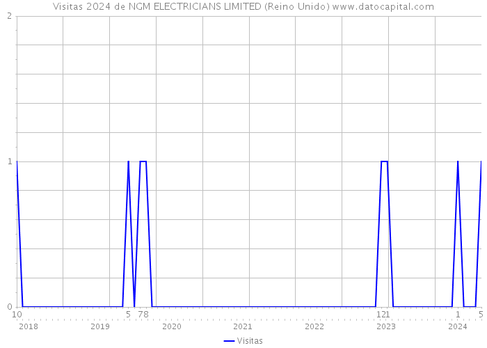 Visitas 2024 de NGM ELECTRICIANS LIMITED (Reino Unido) 