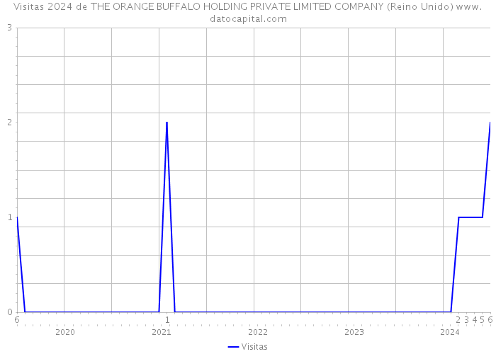 Visitas 2024 de THE ORANGE BUFFALO HOLDING PRIVATE LIMITED COMPANY (Reino Unido) 