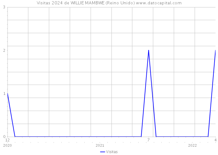 Visitas 2024 de WILLIE MAMBWE (Reino Unido) 