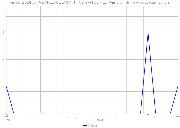 Visitas 2024 de WIDANELAGE LASANTHA DIYAN DE MEL (Reino Unido) 