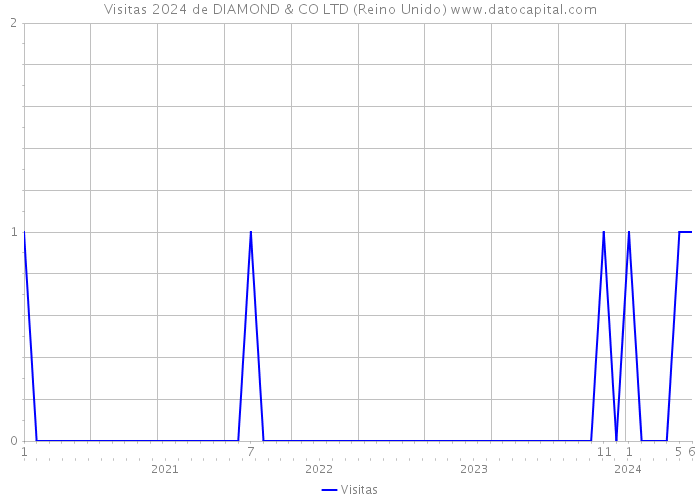 Visitas 2024 de DIAMOND & CO LTD (Reino Unido) 