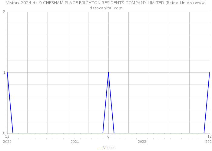 Visitas 2024 de 9 CHESHAM PLACE BRIGHTON RESIDENTS COMPANY LIMITED (Reino Unido) 