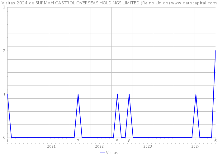 Visitas 2024 de BURMAH CASTROL OVERSEAS HOLDINGS LIMITED (Reino Unido) 