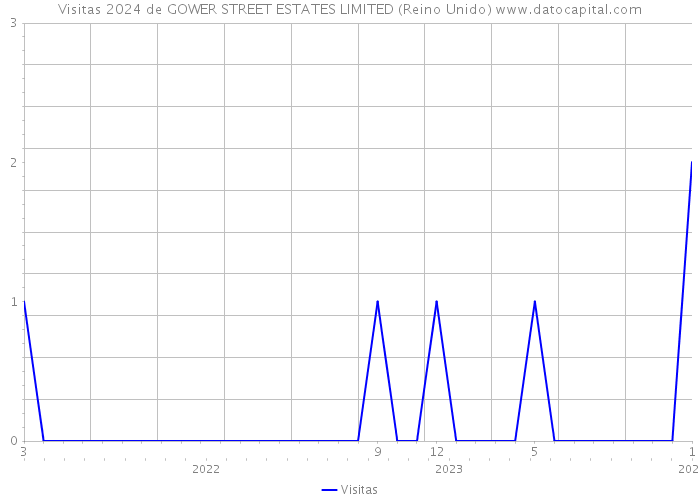 Visitas 2024 de GOWER STREET ESTATES LIMITED (Reino Unido) 