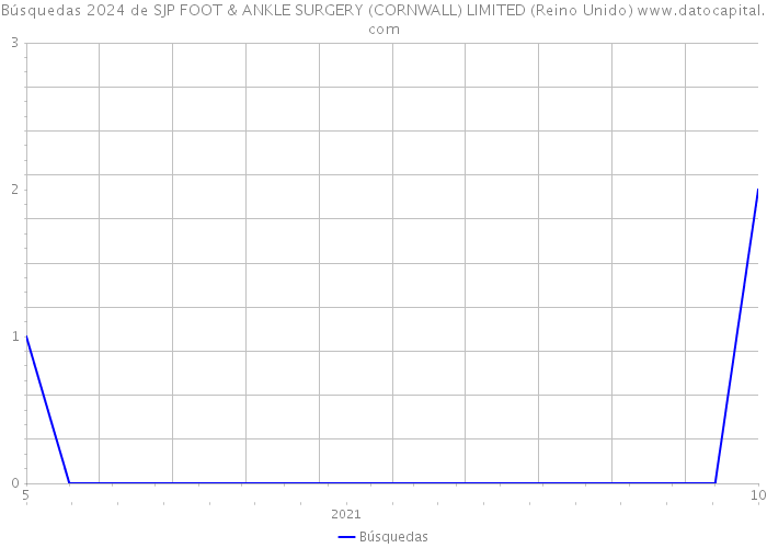 Búsquedas 2024 de SJP FOOT & ANKLE SURGERY (CORNWALL) LIMITED (Reino Unido) 