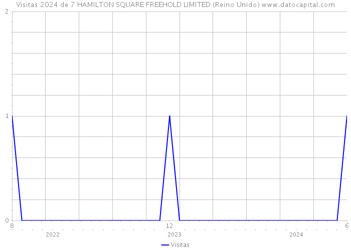 Visitas 2024 de 7 HAMILTON SQUARE FREEHOLD LIMITED (Reino Unido) 