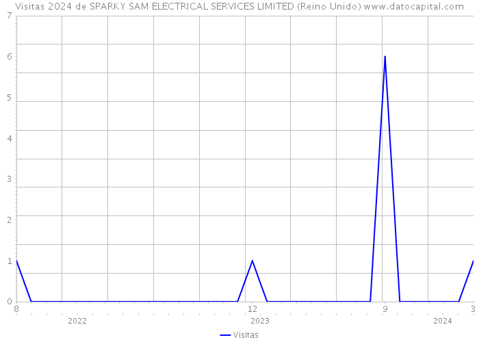 Visitas 2024 de SPARKY SAM ELECTRICAL SERVICES LIMITED (Reino Unido) 