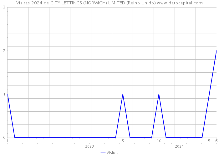 Visitas 2024 de CITY LETTINGS (NORWICH) LIMITED (Reino Unido) 