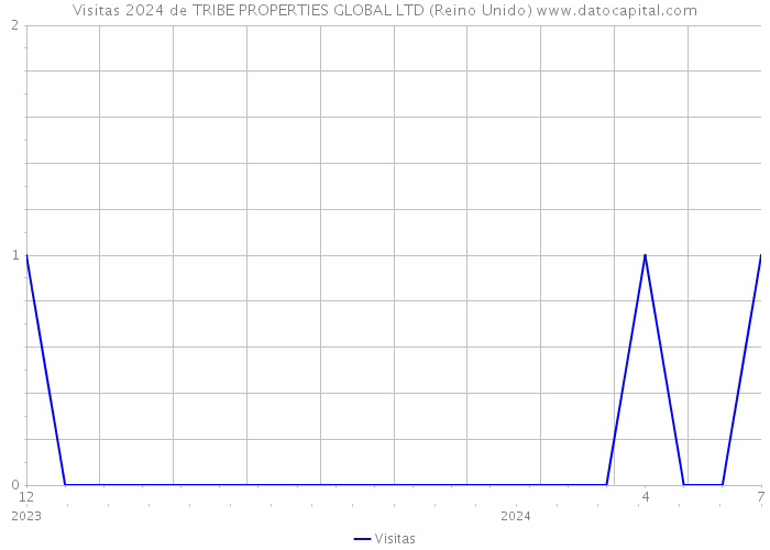 Visitas 2024 de TRIBE PROPERTIES GLOBAL LTD (Reino Unido) 