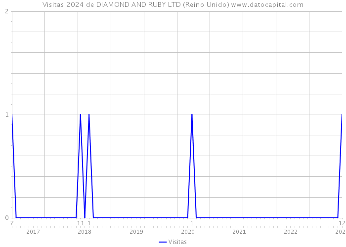 Visitas 2024 de DIAMOND AND RUBY LTD (Reino Unido) 