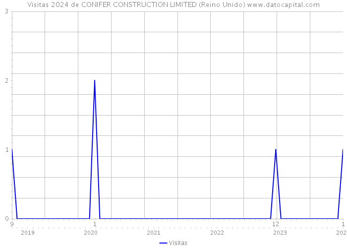 Visitas 2024 de CONIFER CONSTRUCTION LIMITED (Reino Unido) 