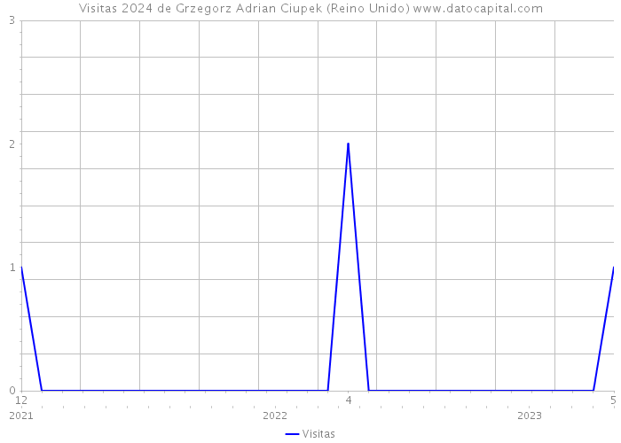 Visitas 2024 de Grzegorz Adrian Ciupek (Reino Unido) 