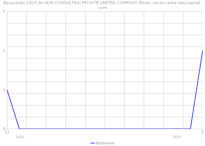 Búsquedas 2024 de NCM CONSULTING PRIVATE LIMITED COMPANY (Reino Unido) 