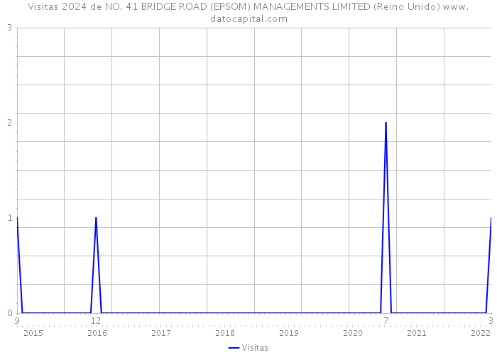 Visitas 2024 de NO. 41 BRIDGE ROAD (EPSOM) MANAGEMENTS LIMITED (Reino Unido) 