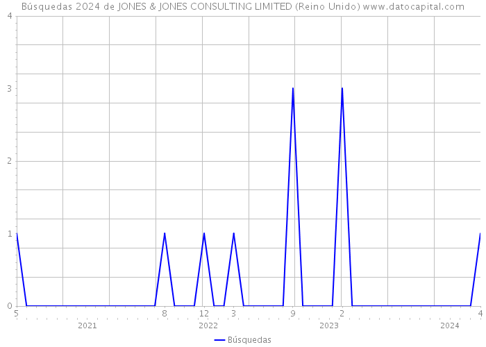 Búsquedas 2024 de JONES & JONES CONSULTING LIMITED (Reino Unido) 