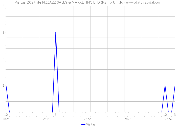 Visitas 2024 de PIZZAZZ SALES & MARKETING LTD (Reino Unido) 