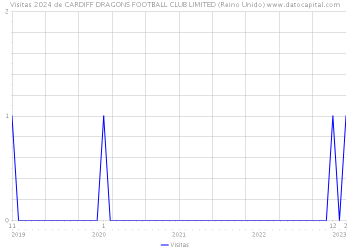 Visitas 2024 de CARDIFF DRAGONS FOOTBALL CLUB LIMITED (Reino Unido) 
