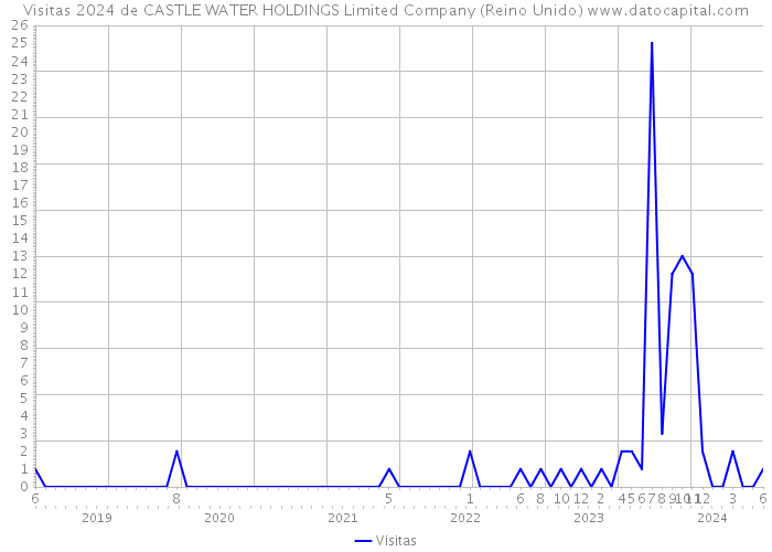 Visitas 2024 de CASTLE WATER HOLDINGS Limited Company (Reino Unido) 