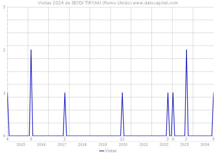 Visitas 2024 de SEYDI TIRYAKI (Reino Unido) 