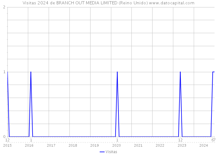 Visitas 2024 de BRANCH OUT MEDIA LIMITED (Reino Unido) 