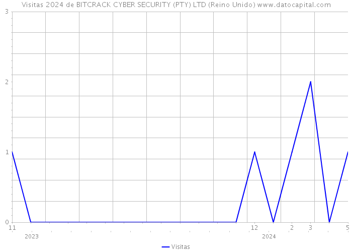 Visitas 2024 de BITCRACK CYBER SECURITY (PTY) LTD (Reino Unido) 