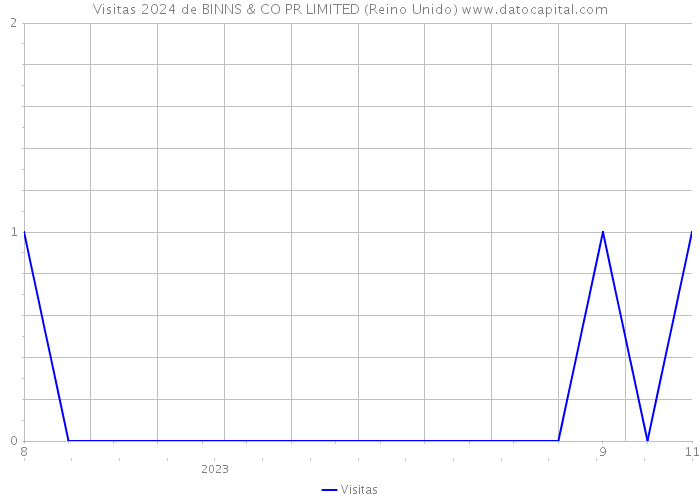 Visitas 2024 de BINNS & CO PR LIMITED (Reino Unido) 