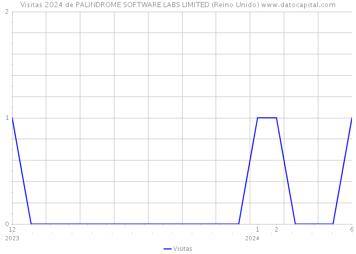 Visitas 2024 de PALINDROME SOFTWARE LABS LIMITED (Reino Unido) 