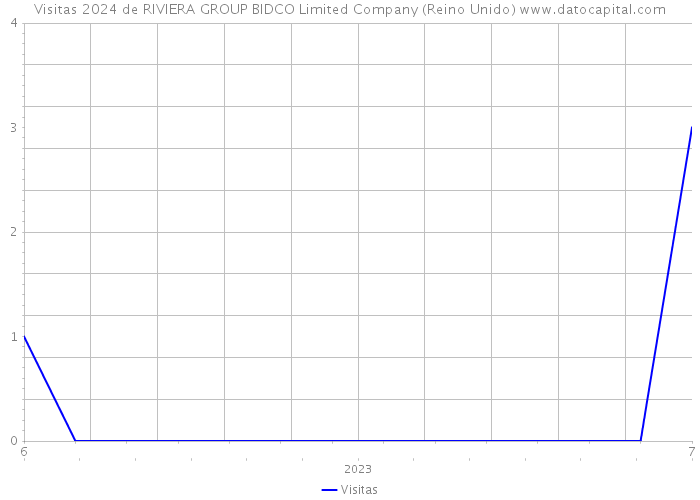 Visitas 2024 de RIVIERA GROUP BIDCO Limited Company (Reino Unido) 