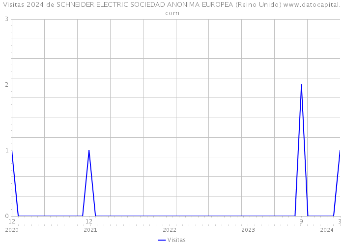 Visitas 2024 de SCHNEIDER ELECTRIC SOCIEDAD ANONIMA EUROPEA (Reino Unido) 
