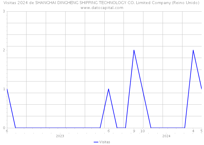 Visitas 2024 de SHANGHAI DINGHENG SHIPPING TECHNOLOGY CO. Limited Company (Reino Unido) 