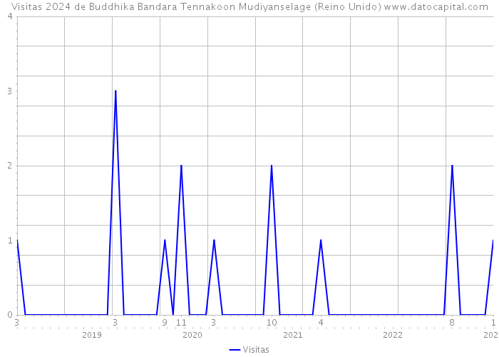 Visitas 2024 de Buddhika Bandara Tennakoon Mudiyanselage (Reino Unido) 