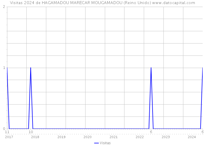 Visitas 2024 de HAGAMADOU MARECAR MOUGAMADOU (Reino Unido) 