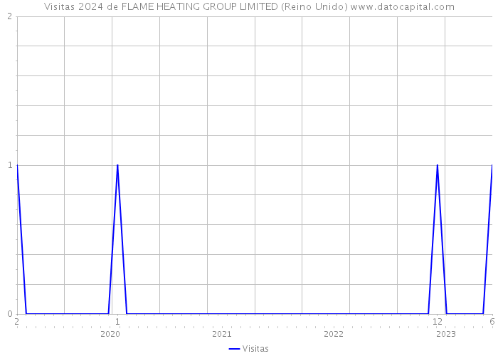 Visitas 2024 de FLAME HEATING GROUP LIMITED (Reino Unido) 