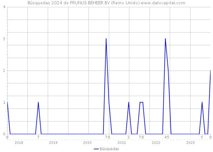 Búsquedas 2024 de PRUNUS BEHEER BV (Reino Unido) 