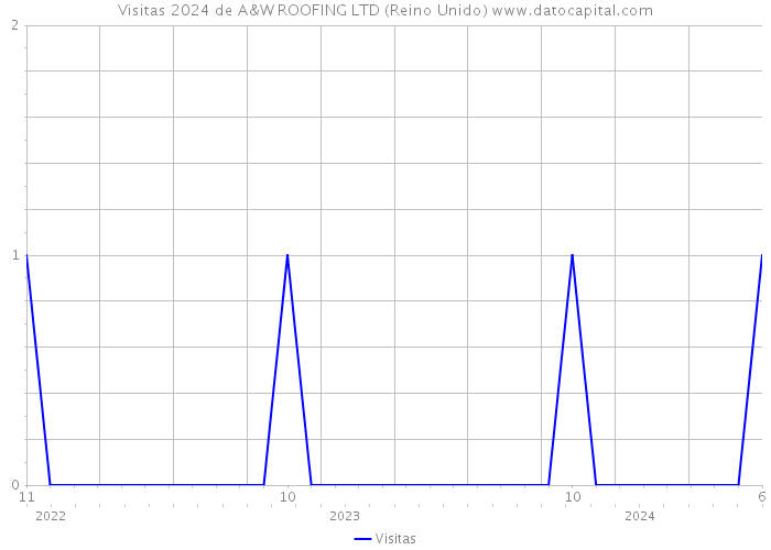 Visitas 2024 de A&W ROOFING LTD (Reino Unido) 