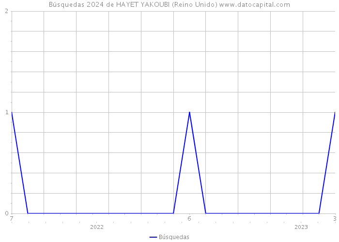 Búsquedas 2024 de HAYET YAKOUBI (Reino Unido) 