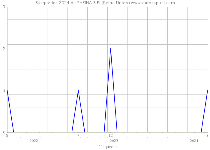 Búsquedas 2024 de SAFINA BIBI (Reino Unido) 