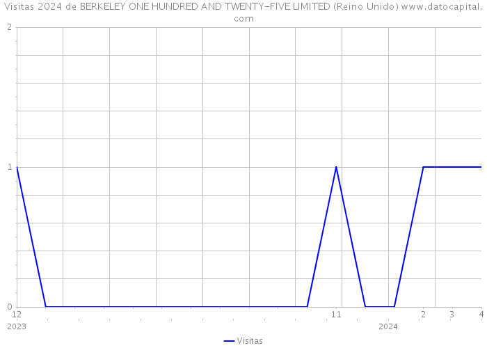 Visitas 2024 de BERKELEY ONE HUNDRED AND TWENTY-FIVE LIMITED (Reino Unido) 