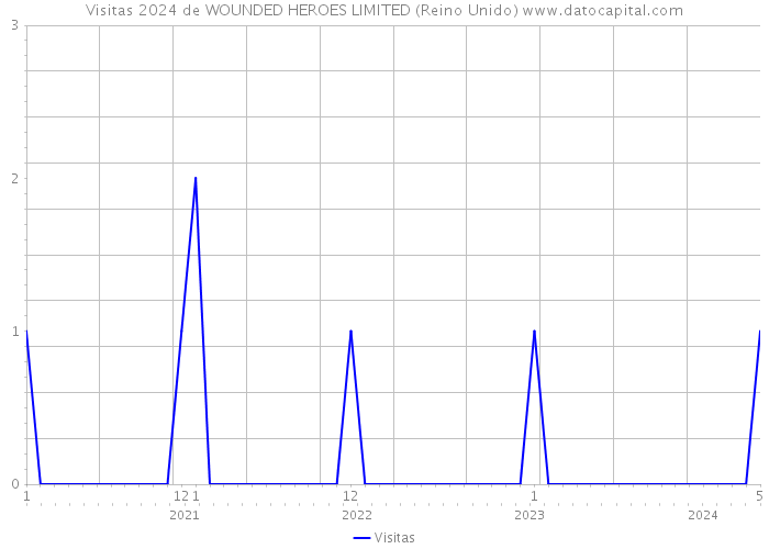 Visitas 2024 de WOUNDED HEROES LIMITED (Reino Unido) 