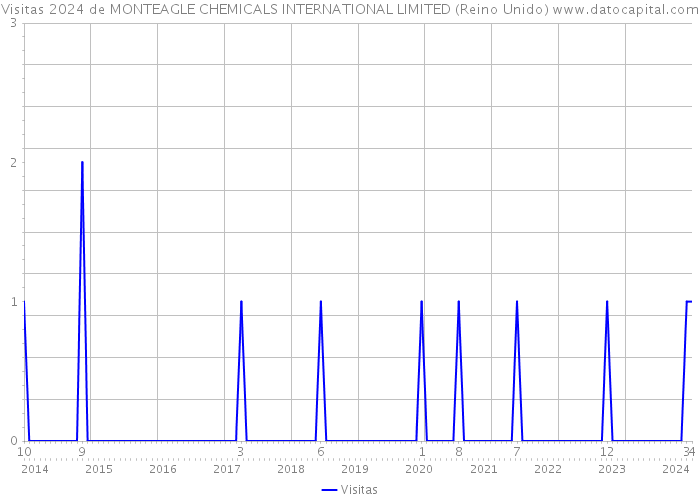 Visitas 2024 de MONTEAGLE CHEMICALS INTERNATIONAL LIMITED (Reino Unido) 