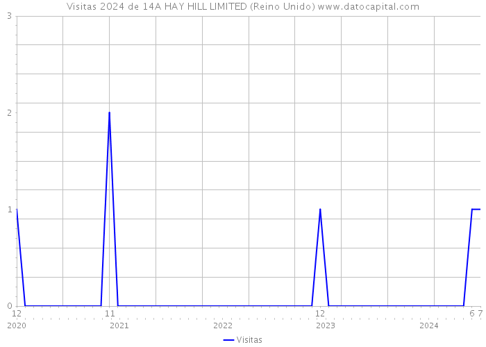 Visitas 2024 de 14A HAY HILL LIMITED (Reino Unido) 