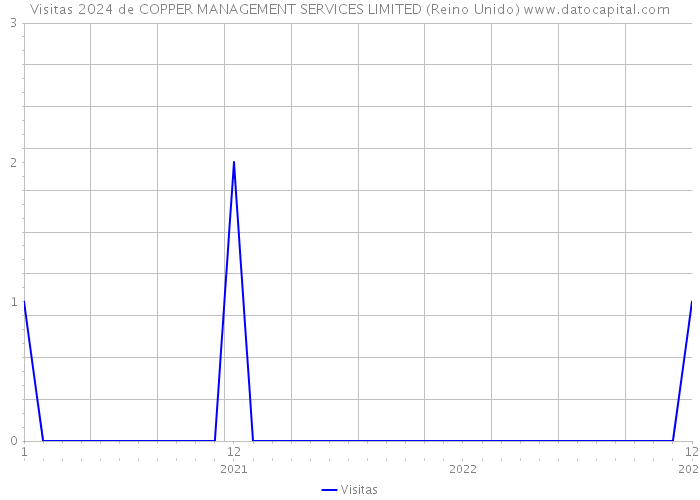 Visitas 2024 de COPPER MANAGEMENT SERVICES LIMITED (Reino Unido) 