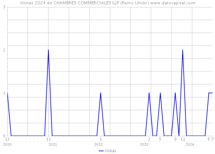 Visitas 2024 de CHAMBRES COMMERCIALES LLP (Reino Unido) 