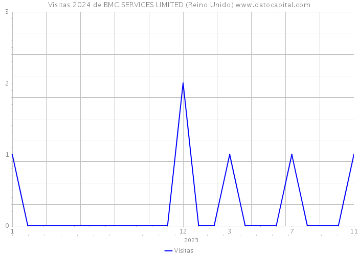 Visitas 2024 de BMC SERVICES LIMITED (Reino Unido) 