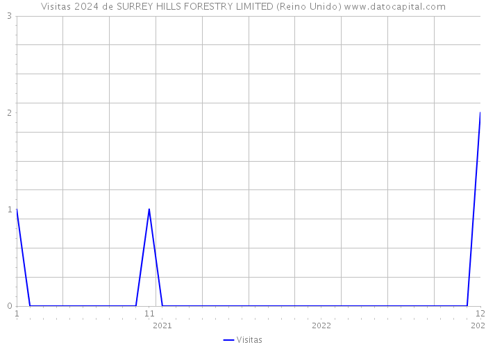 Visitas 2024 de SURREY HILLS FORESTRY LIMITED (Reino Unido) 