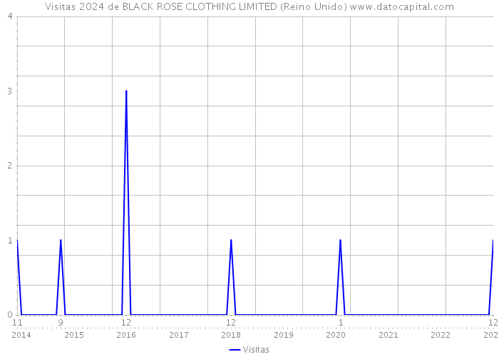 Visitas 2024 de BLACK ROSE CLOTHING LIMITED (Reino Unido) 