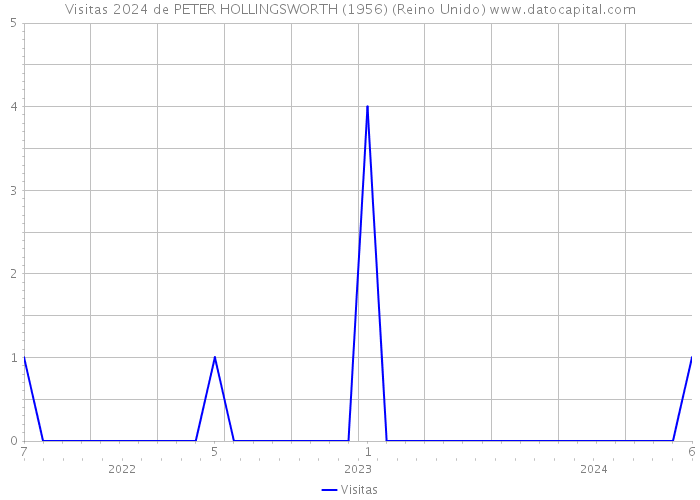 Visitas 2024 de PETER HOLLINGSWORTH (1956) (Reino Unido) 